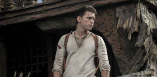 Tom Holland as Nathan Drake in the Uncharted movie